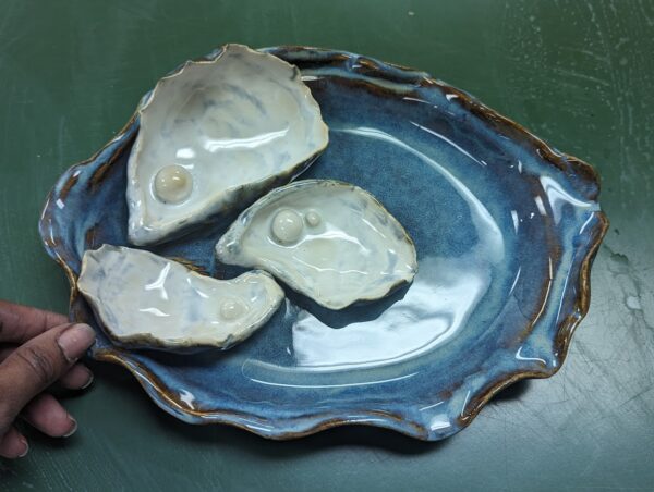 New Orleans Oysters Ceramic Platter